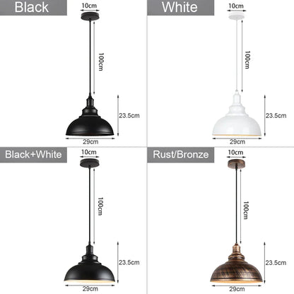Decorbites™ Industrielle Loft-Hängeleuchte Pendellampe LED Edison Vintage Hängelampe