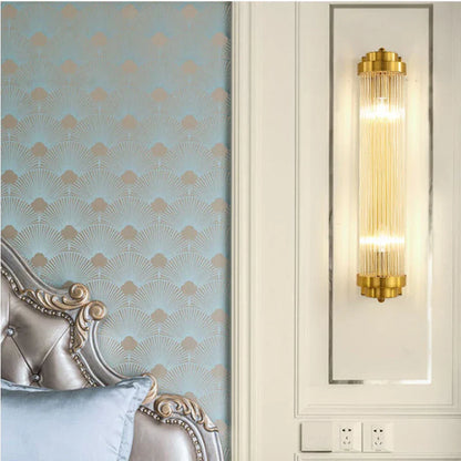 Decorbites™ Kristall-Wandleuchte: Moderne Wohnzimmer-Nachttischleuchte Glas Gold Leuchte
