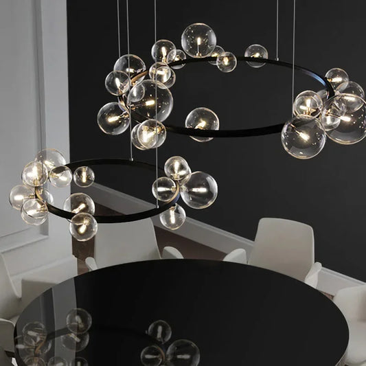 Decorbites™ Glas-Kugeln-LED-Kronleuchter: Moderner nordischer Stil für Wohnzimmer, Esszimmer, Küche, Arbeitszimmer