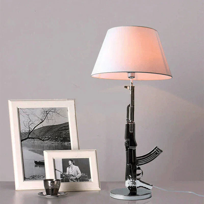 Gold Resin Floor Lamp