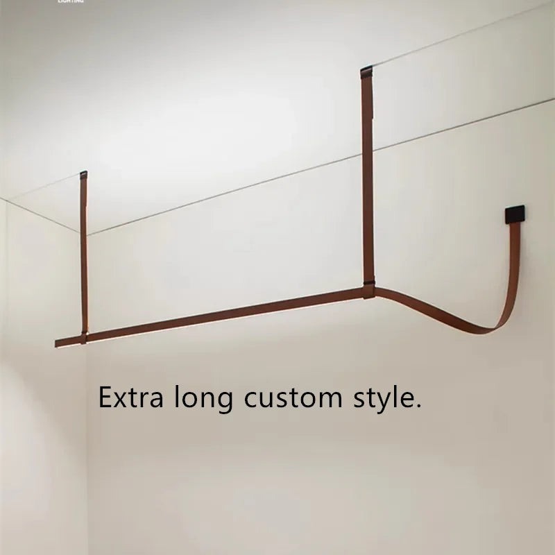 Decorbites™ Gürtel-LED-Hängeleuchte: Minimalistische Leder-Hängeleuchte für Esszimmer-Home-Dekor