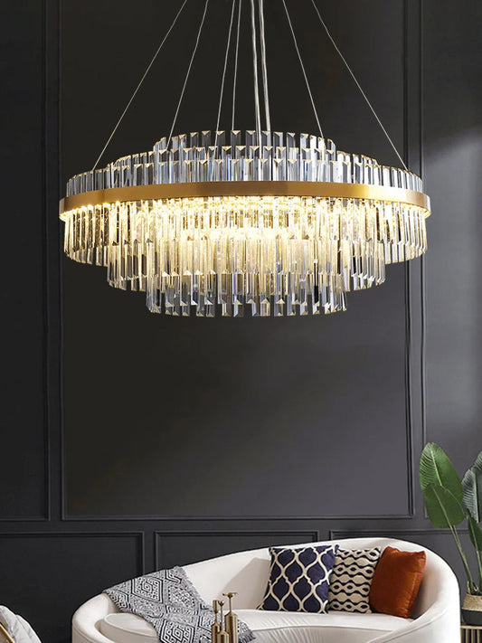 Decorbites™ Kristall-Hängeleuchte für luxuriöse Wohnzimmer-Dekoration