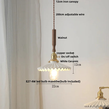 DecorBites™ Green Glass LED Pendant Lights Kitchen Bar Nordic Modern Hang Lamp