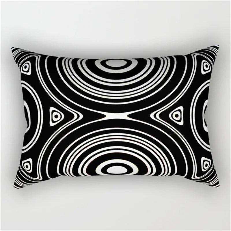 Decorbites™ Geometrisches Wellenlinien-Taljen-Kissenbezug-Set