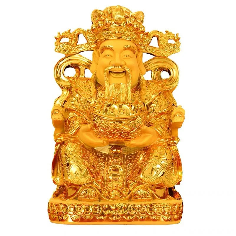 Gold Wealth Resin Statue