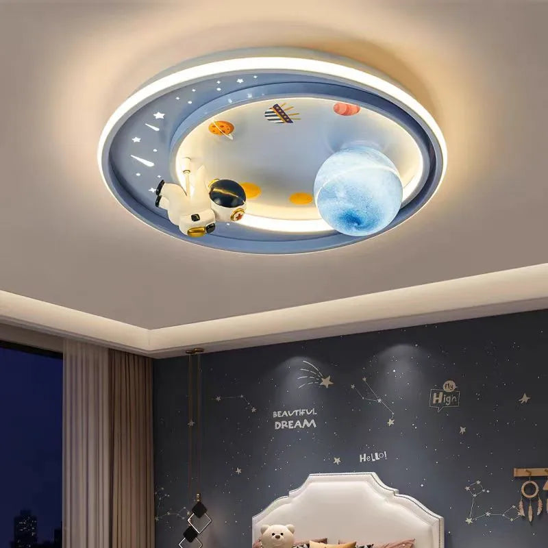 Blue Pink Moon Ceiling Light
