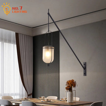 Decorbites™ Industrielle Retro-Schaukelarm-LED-Wandleuchte für Restaurant-Loft-Dekoration