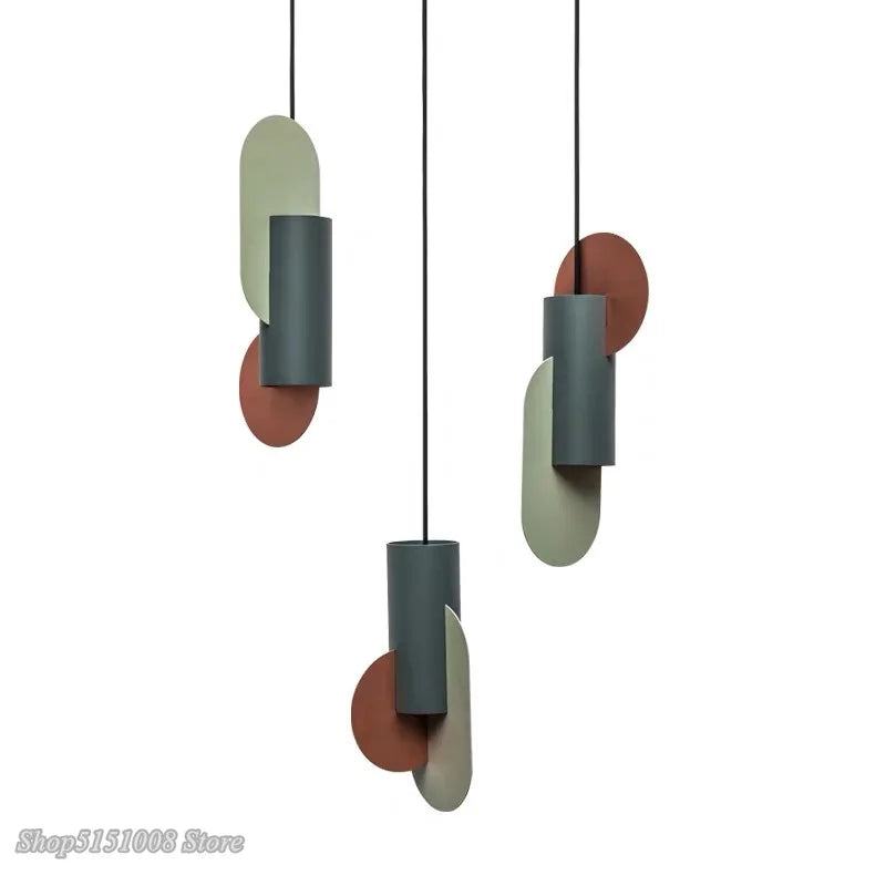 Decorbites™ Grüne Zylindrische LED-Hängeleuchte - Nordisch Modernes Ein-Kopf-Hängeleuchte