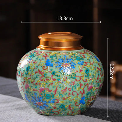 Decorbites™ Emaille-Teekanne Keramik-Vorragsgefäß - Luftdichter Kaffeebehälter