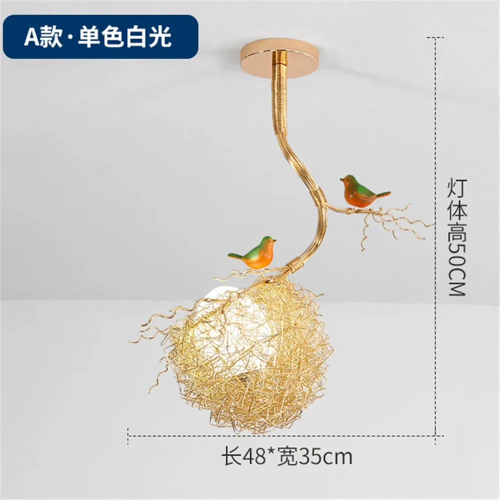 Gold Nest LED Chandelier