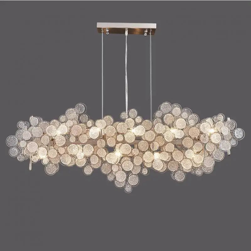 Decorbites™ Glas-LED-Kronleuchter: Moderne Luxus-Designer-Pendantleuchten für Wohnzimmer, Schlafzimmer, Arbeitszimmer