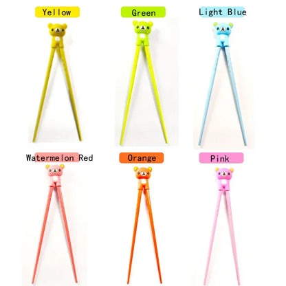 Decorbites™ Kinder-Lern-Chopsticks-Set Bär Panda Katze: Spaßiges Trainingsgeschenk für Kinder