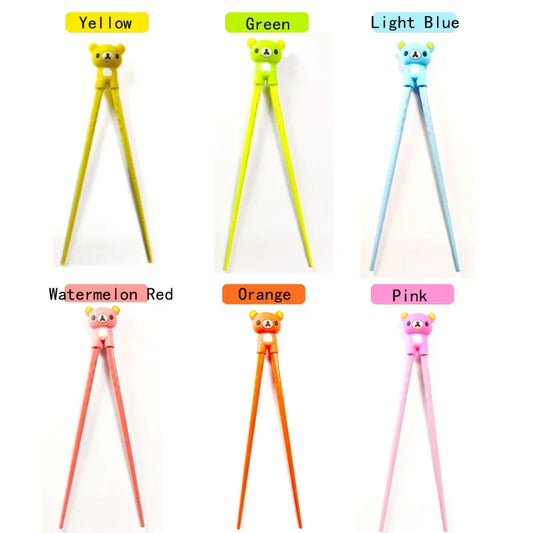 Decorbites™ Kinder-Lern-Chopsticks-Set Bär Panda Katze: Spaßiges Trainingsgeschenk für Kinder