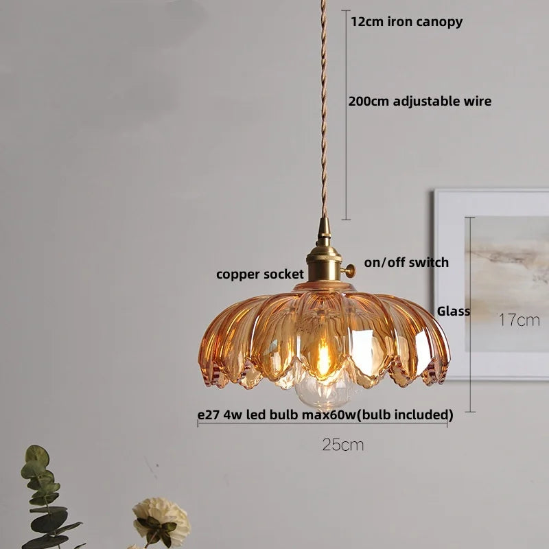 Decorbites™ Glas-LED-Pendantleuchte mit Holzgriff - Moderne nordische Hängelampe