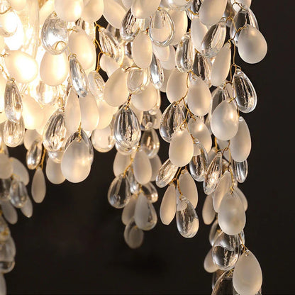 Decorbites™ Kristall-LED-Kronleuchter Golden Luxus-Wohnzimmer-Deckenleuchte