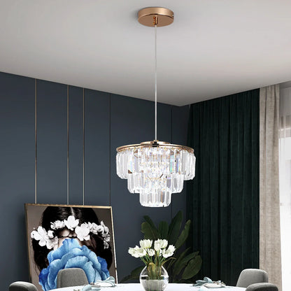 DecorBites™ Crystal LED Pendant Light for Kitchen Island Living Dining Room Chandelier