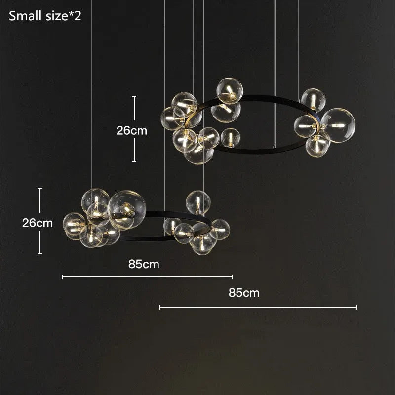 Decorbites™ Glas-Blase-Lüsterleuchte für Esszimmer und Laden