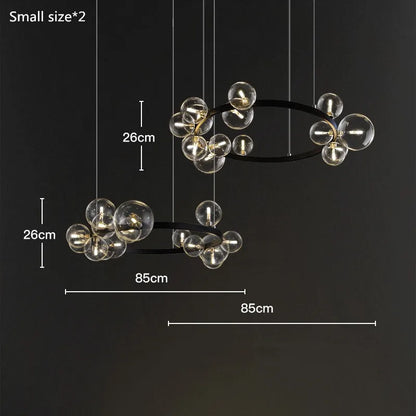 Decorbites™ Glas-Blase-Lüsterleuchte für Esszimmer und Laden
