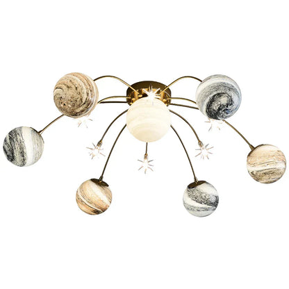 Decorbites™ Glasballen-Planet-Lüster für Kinderzimmer und Wohnzimmer
