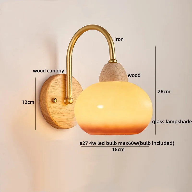 Decorbites™ Baumwoll-LED-Wandleuchten mit Zugschalter für Restaurant, Wohnzimmer, Schlafzimmer