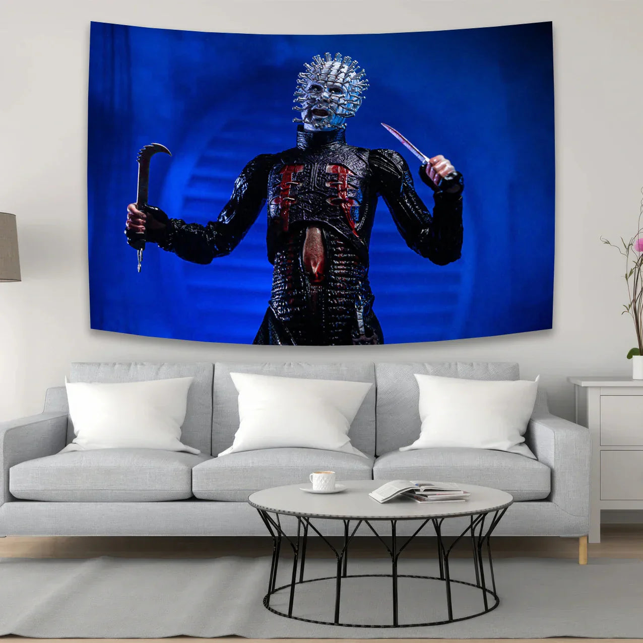 Decorbites™ Kürbislaterne Wandbehang: Boho Halloween-Horrorfilm-Dekoration für Zuhause & Schlafzimmer