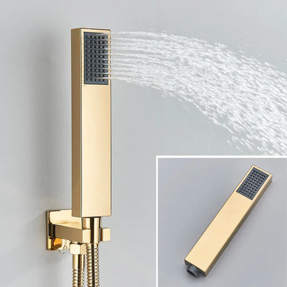 Decorbites™ Schwarzes Digitales Duscharmatur-Set mit Regendusche und Ganzmetall-Mischer Display