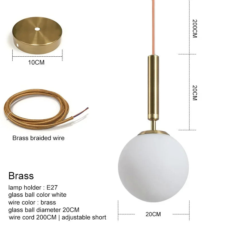 Decorbites™ Gold-Glas-Kugelleuchter für luxuriöse Dekoration im Esszimmer & Schlafzimmer