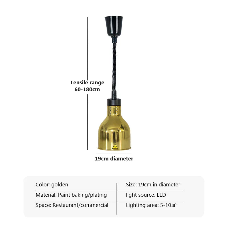 Decorbites™ Elektrische Heizlampe Teleskop-Aufhängung zur Lebensmittelkonservierung für Restaurants