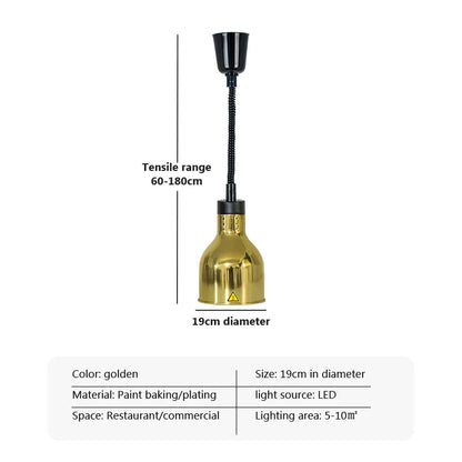 Decorbites™ Elektrische Heizlampe Teleskop-Aufhängung zur Lebensmittelkonservierung für Restaurants