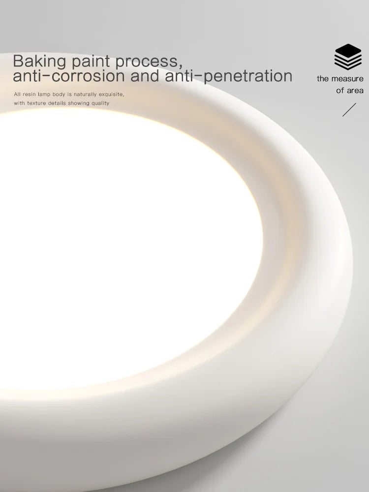 Decorbites™ LED-Deckenleuchte Creme für Mädchenzimmer – Moderne minimalistische Beleuchtung für das Schlafzimmer