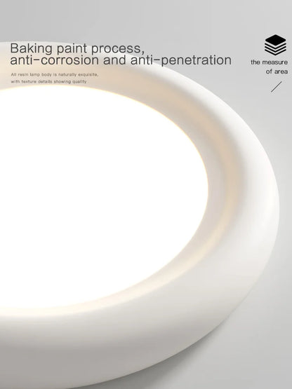 Decorbites™ LED-Deckenleuchte Creme für Mädchenzimmer – Moderne minimalistische Beleuchtung für das Schlafzimmer