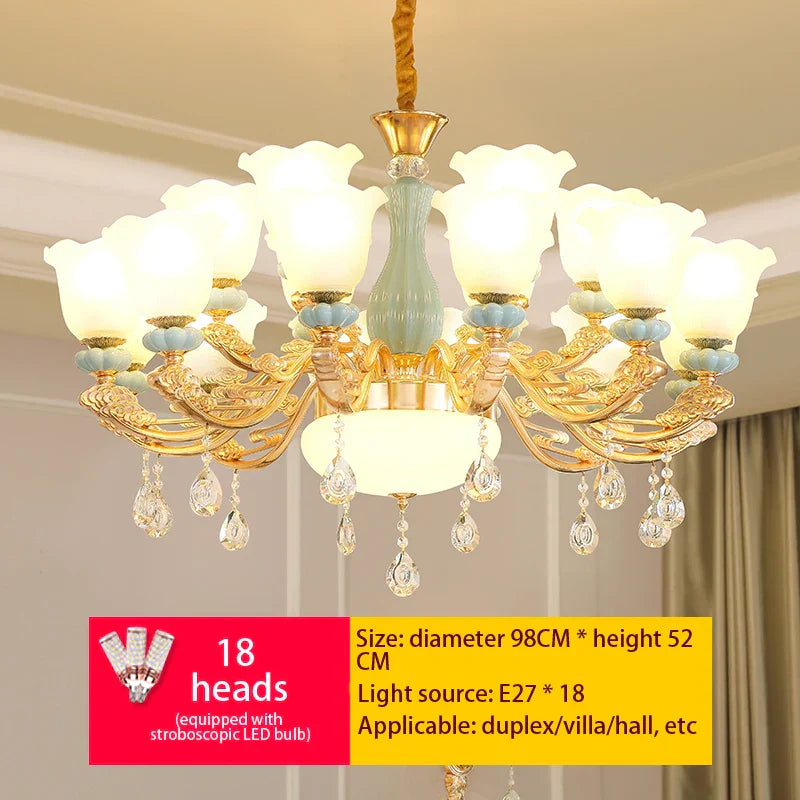 Modern European Chain Chandelier