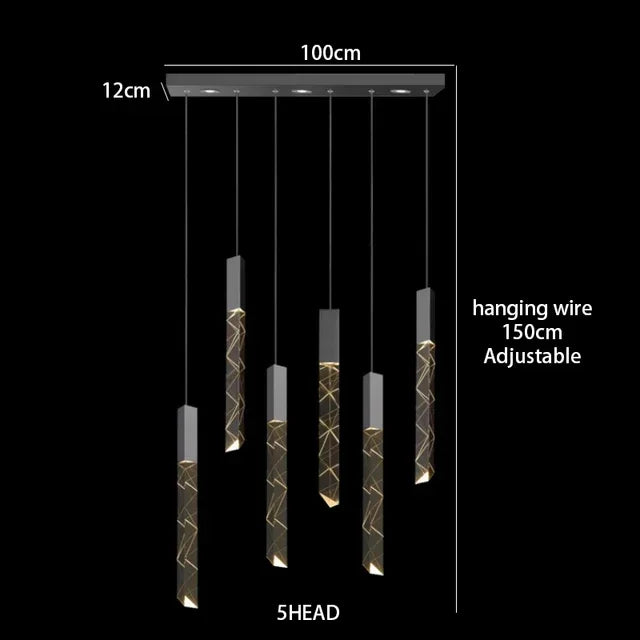 Decorbites™ Kristall-Chrom-LED-Kronleuchter: Luxuriöse Duplex-Treppen-Loft-Pendant-Lampe für das Wohnzimmer
