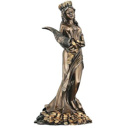 Decorbites™ Griechische Göttin des Reichtums Fortuna Figurine Plouto Glücksstatue Deko-Geschenk