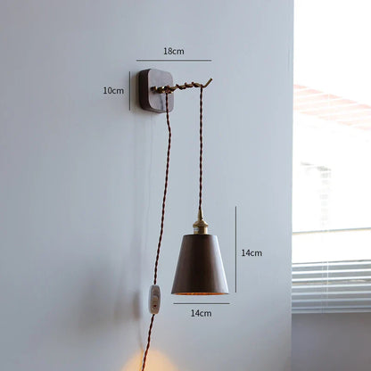 Decorbites™ LED Wandarmatur Modern Japanischer Stil Keramik-Lampenschirm Holzbasisleuchte
