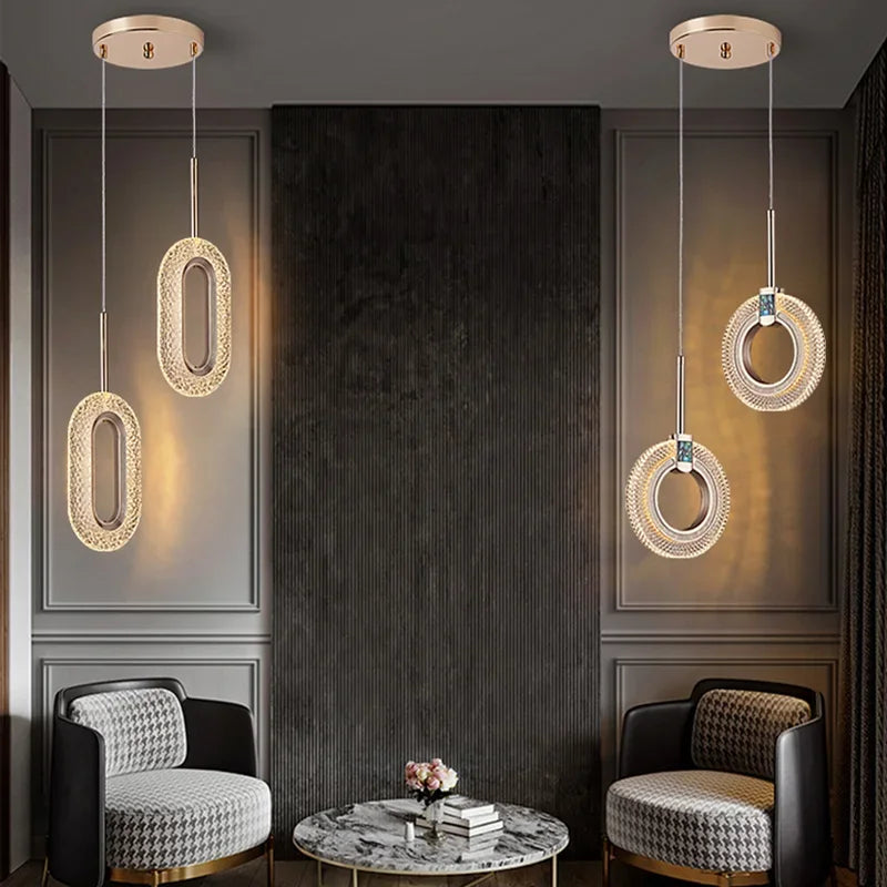 Black Art Deco Pendant Light