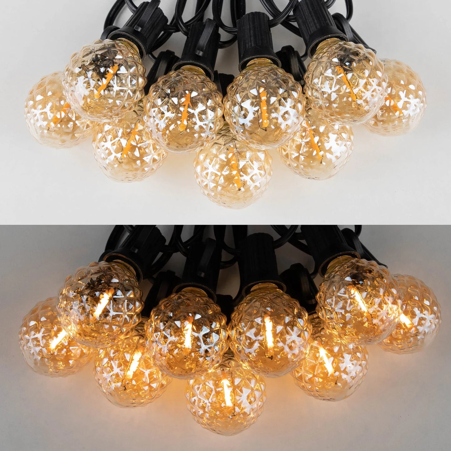 Decorbites™ Dimmbare LED G40 Lichterkette | 50FT 65FT Verbindbare Außen-Feenkette