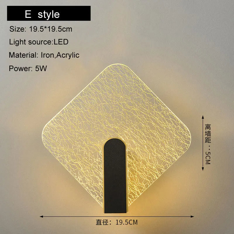 Decorbites™ LED Wandlampe 5W Moderne Nordische Wandleuchte für Schlafzimmer und Wohnzimmer