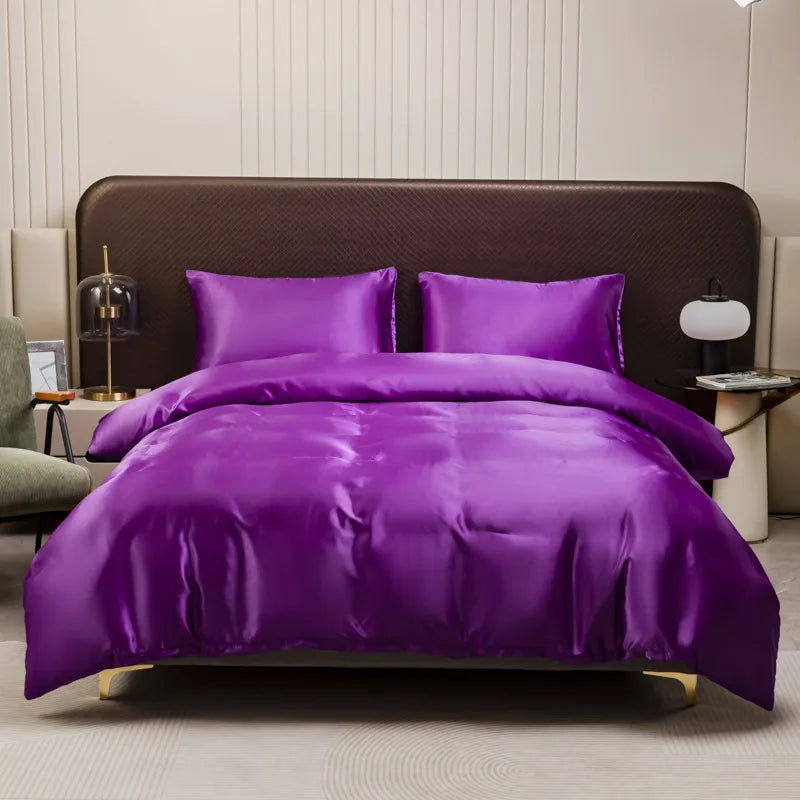 Decorbites™ Eisbambus Daunenbezug- und Kissenbezug-Set: Sanfter Komfort in Einzelsize & Doppelbettgröße