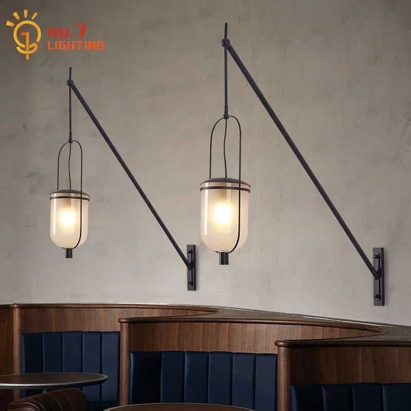 Decorbites™ Industrielle Retro-Schaukelarm-LED-Wandleuchte für Restaurant-Loft-Dekoration