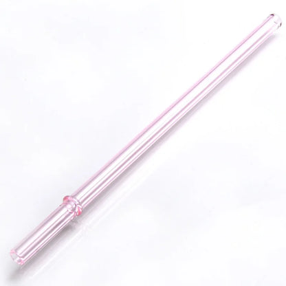 DecorBites™ Glass Bent Straw 200mm - Reusable Cold Beverage Drinking Straw