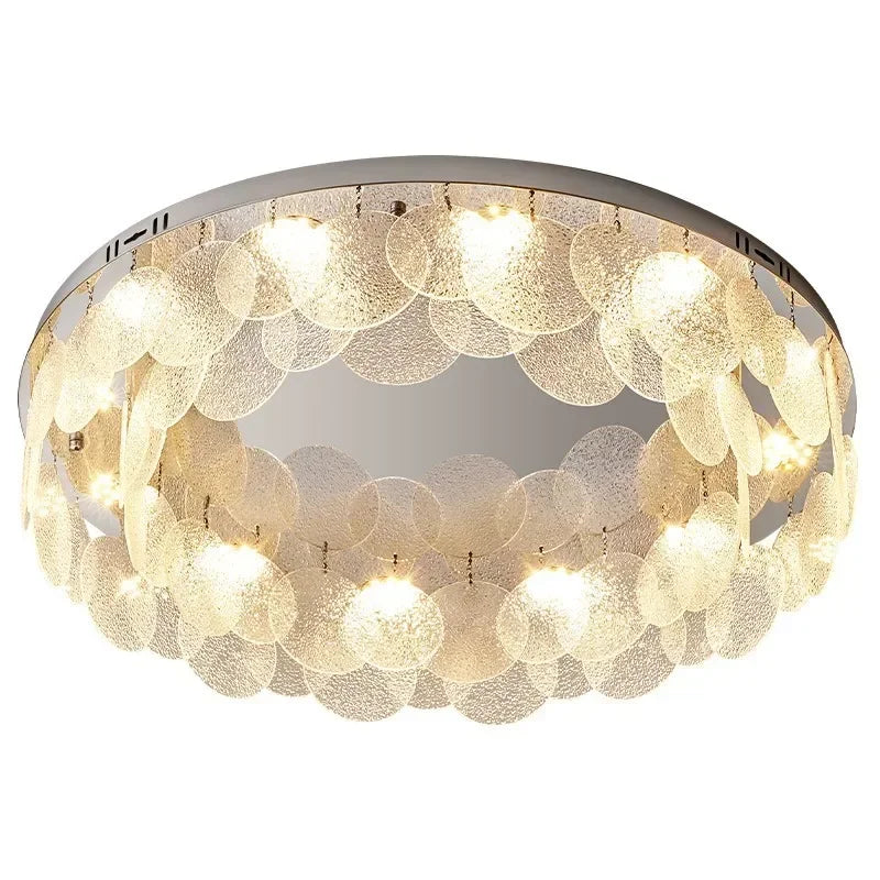 Decorbites™ Glasleuchter LED-Deckenleuchte | Modernes Metallkunstwerk | Dekoration für Innenräume Wohnzimmer Küche