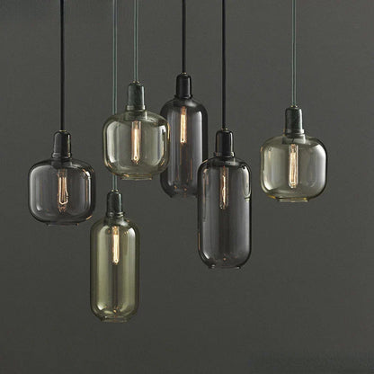 Decorbites™ Industrielle Buntglas-Hängeleuchte LED Pendellampe für Ess- und Wohnzimmer