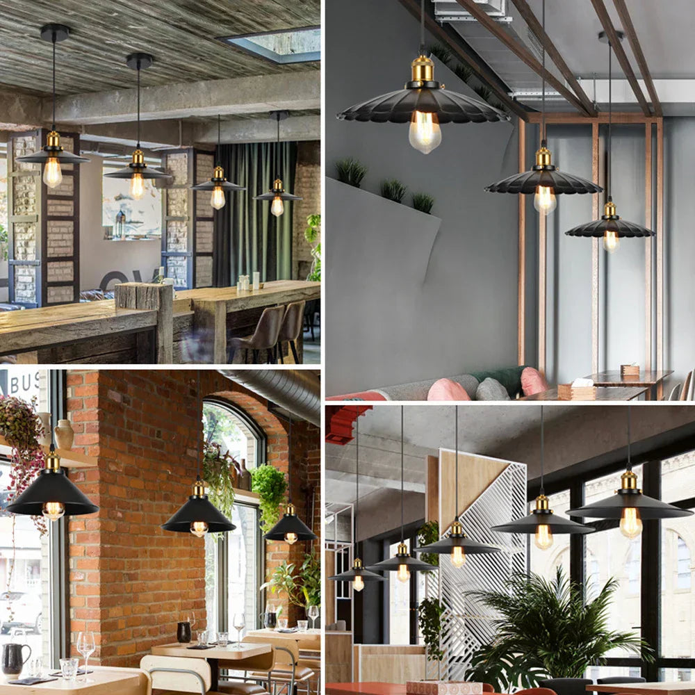 Decorbites™ Industrielle Loft-Hängeleuchte Pendellampe LED Edison Vintage Hängelampe