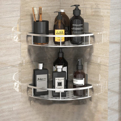 DecorBites™ Corner Shower Shelf Bathroom Storage Holder Shampoo Organizer & Accessories