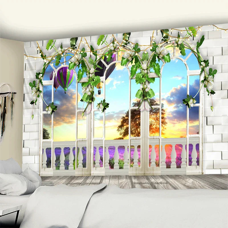 DecorBites™ Garden Tapestry: Natural Scenery Bohemian Wall Hanging for Home Decor