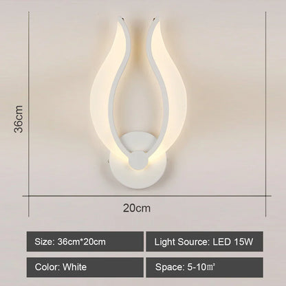 Decorbites™ LED Wandarmatur aus Acryl für Schlafzimmer und Flur, Stil einer Kronleuchter
