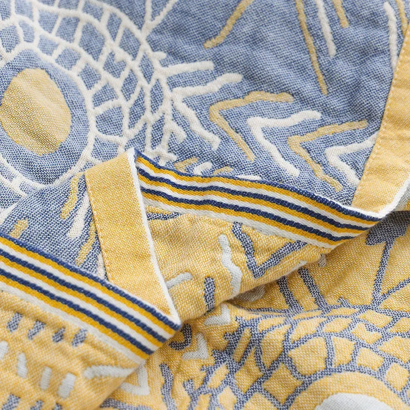 DecorBites™ Cotton Gauze Soft Throw Blanket for Bed and Sofa
