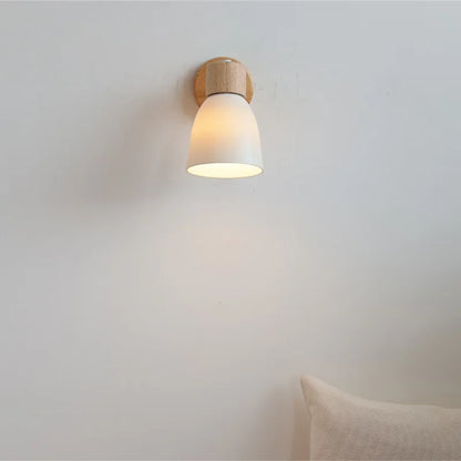 DecorBites™ Iron Wood LED Wall Light Fixture Rotate Bedside Lamp Aplique Pared