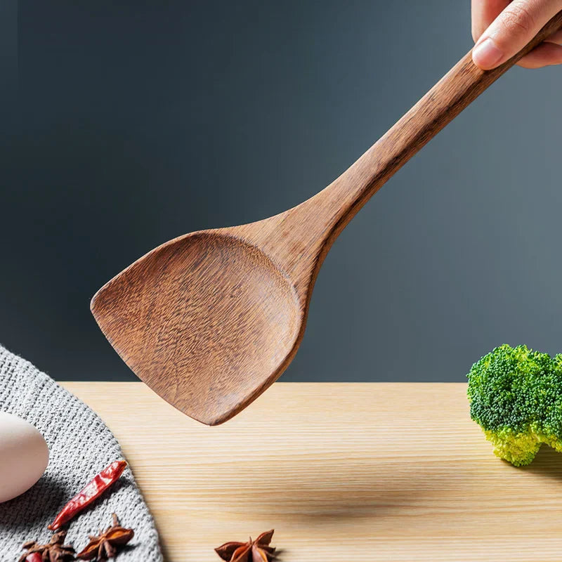 Decorbites™ Küchenutensilien-Set: Antihaft-Bratgeschirr mit Holzrücken